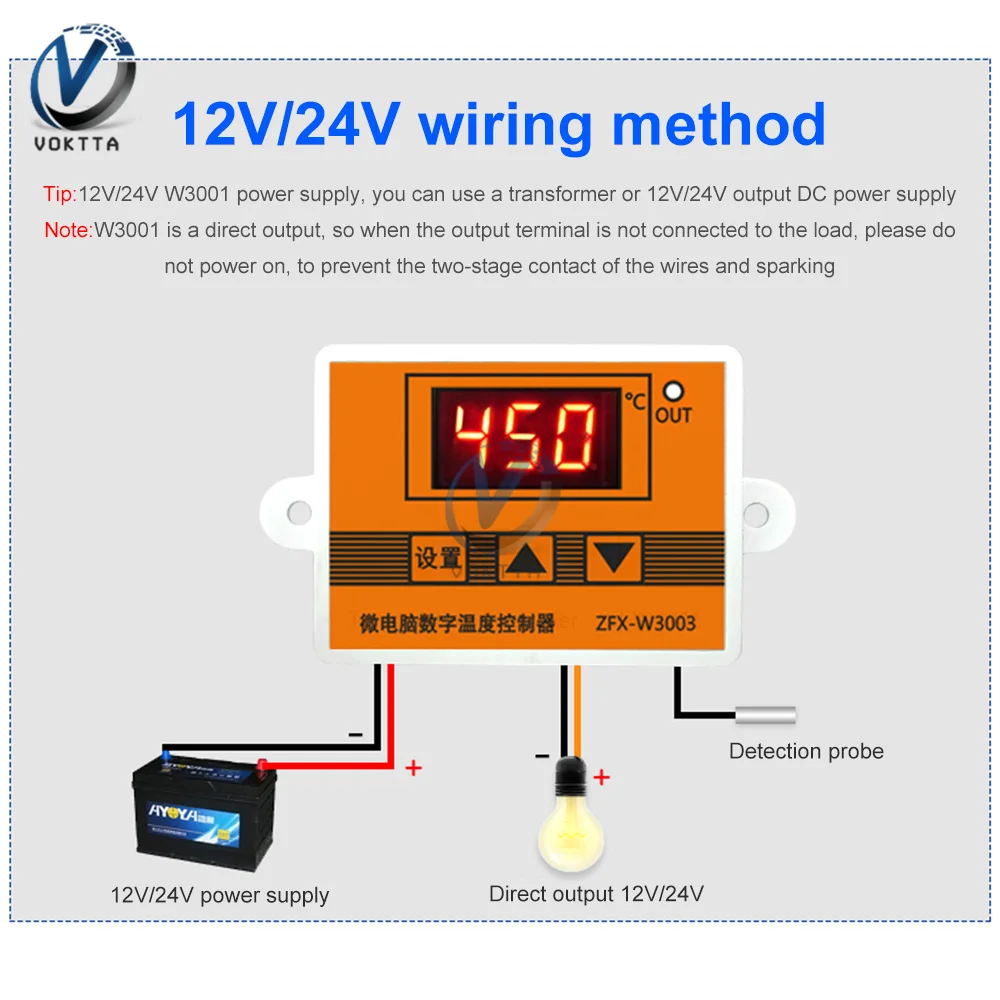 W3003 Micro Temperature Controller Thermostat Thermoregulator Heating and Cooling Intelligent Incubator Water Temp Regulator