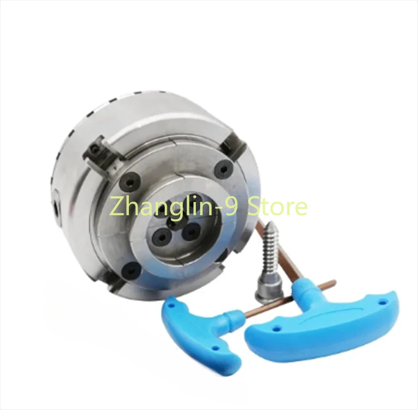 

4" Scroll Chuck 100mm Wood Lathe Chuck Chrome Plated 4-Jaws Self Centering M33 Thread H8 H3 Wrench Woodworking Machine Tools