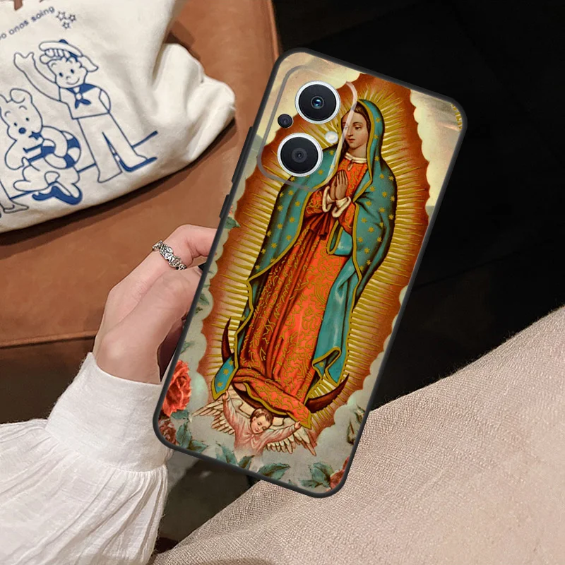 غلاف الهاتف المحمول ل OPPO ، فيرجين دي غوادالوبي ، رينو 7 ، 6 ، 8 لايت ، 4 ، 5 ، Z ، 2Z ، 8T ، البحث X2 ، X3 ، Neo X5 لايت #6