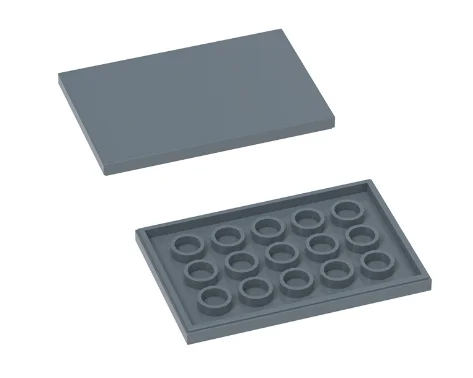 *Flachfliese 4x6* 1618 10 Stück DIY-Erleuchtungsblock Ziegel Teilenummer. Kompatibel mit