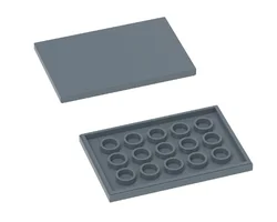 *Flat tile 4x6* 1618 10 pcs DIY enlighten block brick part No. Compatible With