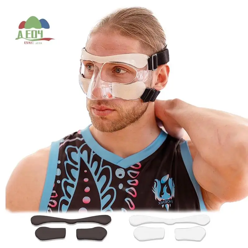 AED4-Sports Face Guard, Nose Guard For Broken Nose, Basketball Football Softball Training Face Protect Shield