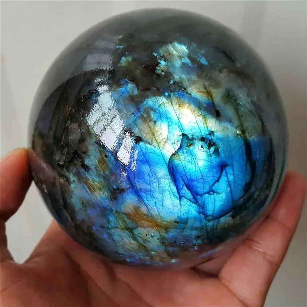 

50-55mmg natural lagerstone crystal ball blue gem energy healing