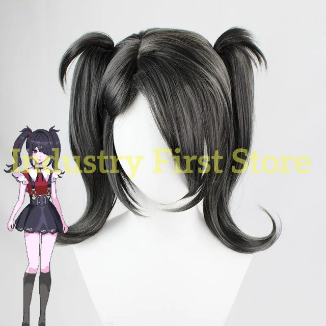 Needy Girl Overdose KAngel Ame Chan Cosplay Costume Wig Dual Style Black Twin Tails Laser JK Unifrom Black Pencil Skirt Suit