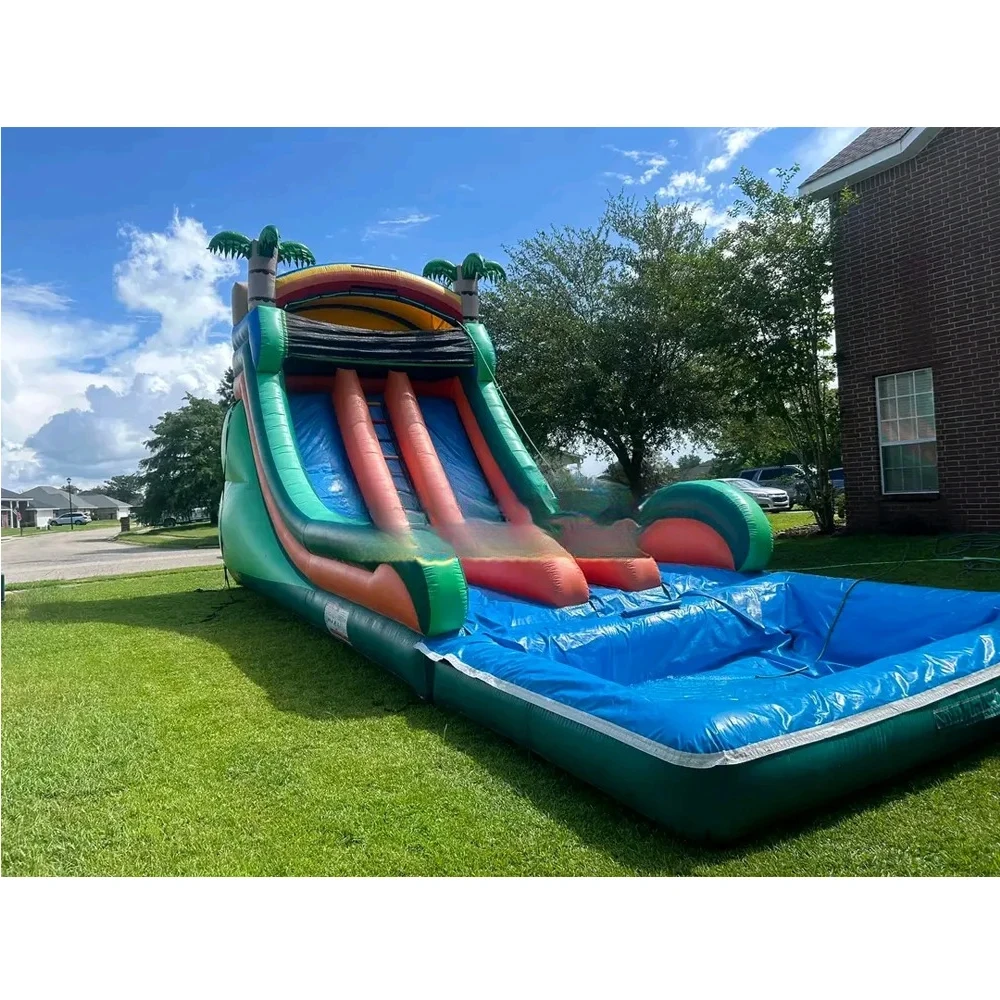 PVC Commercial Use Inflatable Water Slide nflatable Water Pool Slide for Sale