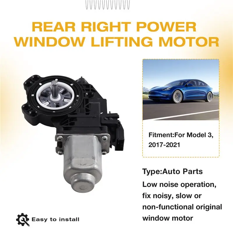 【AC77 Top !! 】Rear Left Power Window Lift Motor OE 1A002232A For Tesla Model 3 2017-2021