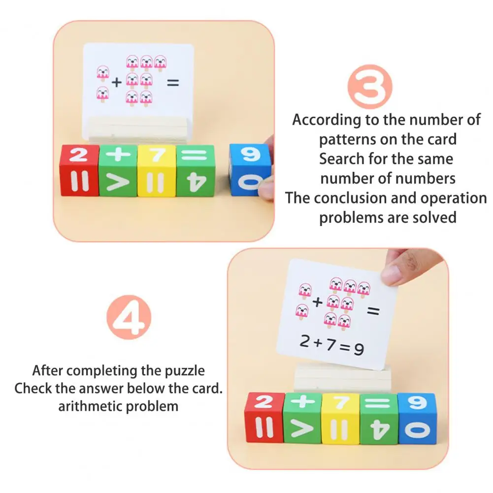 Kinderen Wiskunde Flashcards Klas Wiskunde Spelletjes Educatieve Wiskunde Speelgoed Set Voor Kinderen Optellen Aftrekken Vermenigvuldiging Divisie