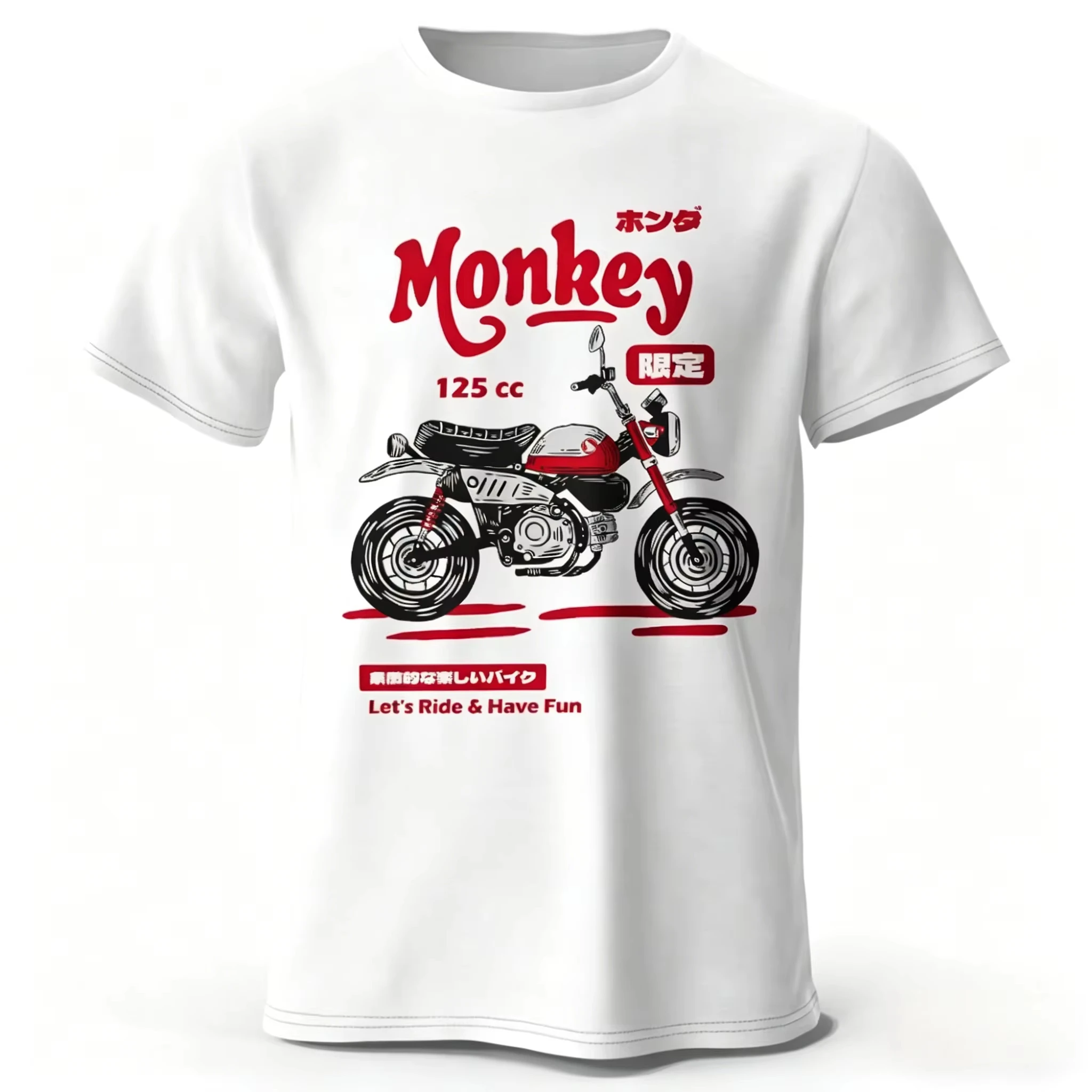 Men's T-shirt Vintage Motorcycle Sketch T-Shirt Pure Cotton Hand Drawn Bike Graphic Tee for Men and Women Retro Biker Style Soft