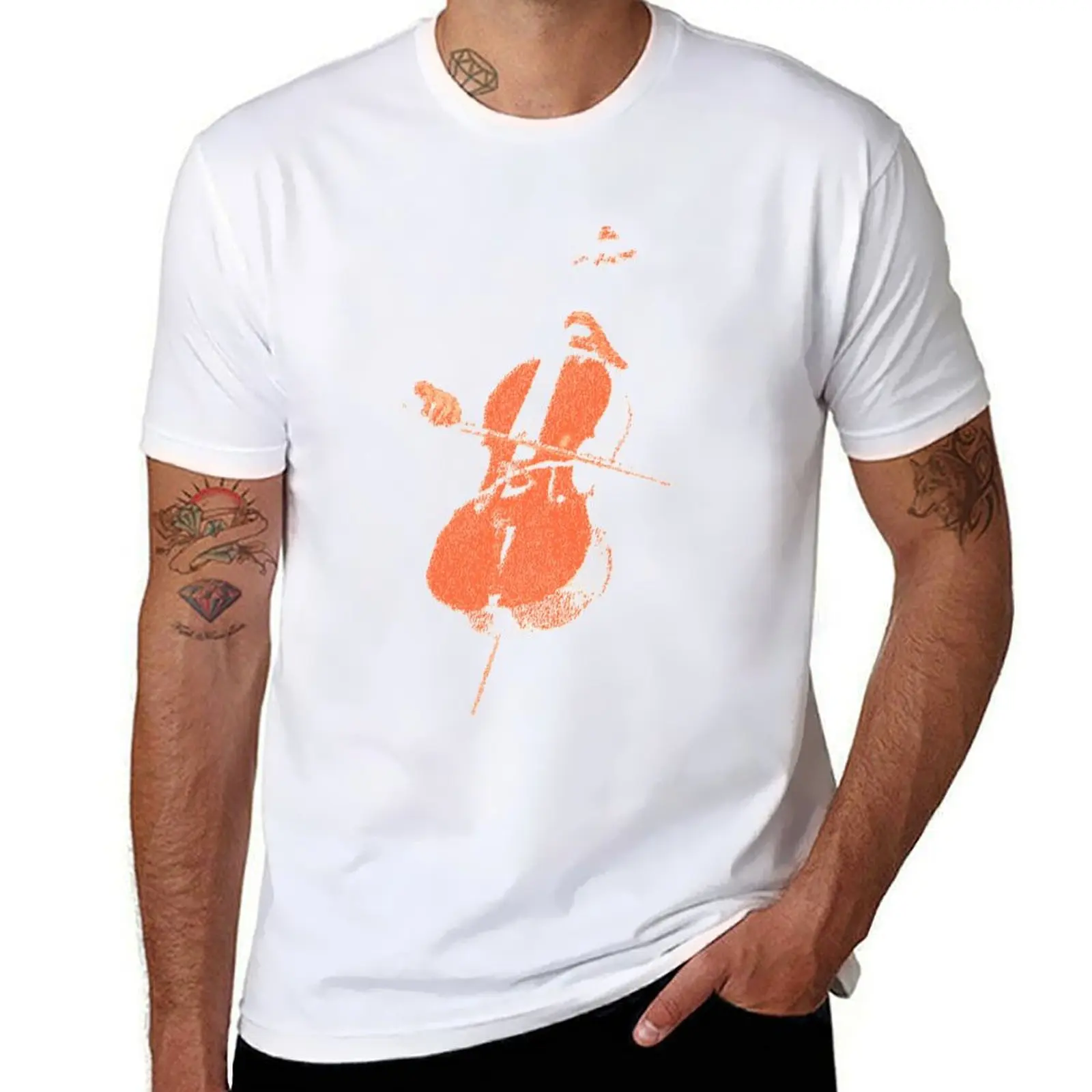 

The Cello T-Shirt man t shirt designer t shirts for man pack cotton T-Shirt