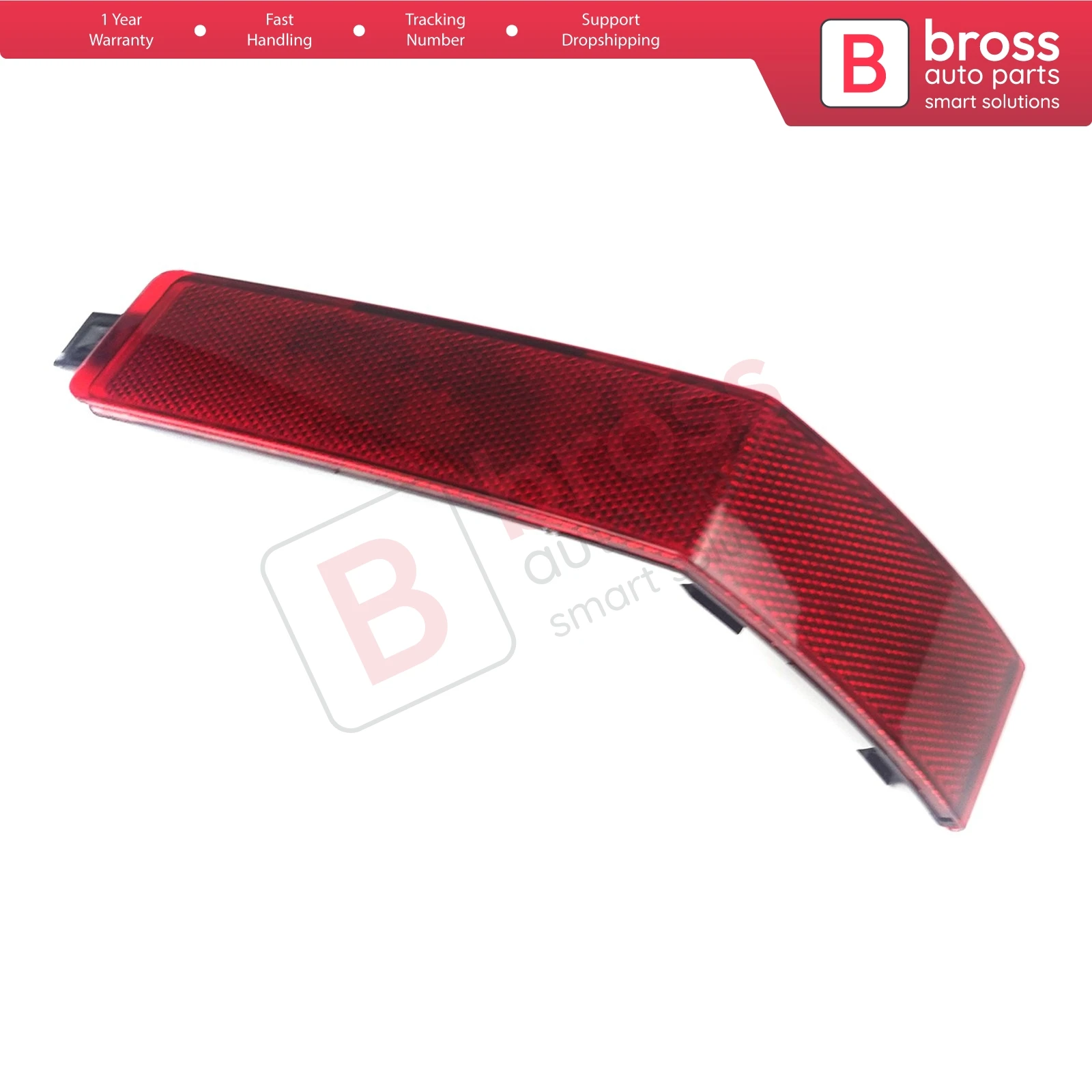 BSP1079 Rear Bumper Reflector Light Tail Stop Lamp Cover Red Color RIGHT 7C0945106 For VW Crafter MK2 SY SZ  2017-ON E-Crafter