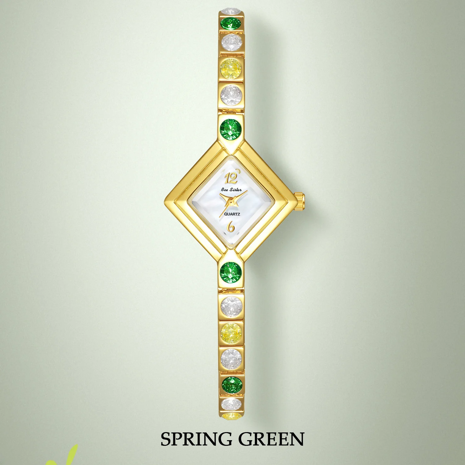 

Легкие роскошные винтажные часы, женские простые красочные кварцевые женские наручные часы с бриллиантовым циферблатом, водонепроницаемые женские модные часы