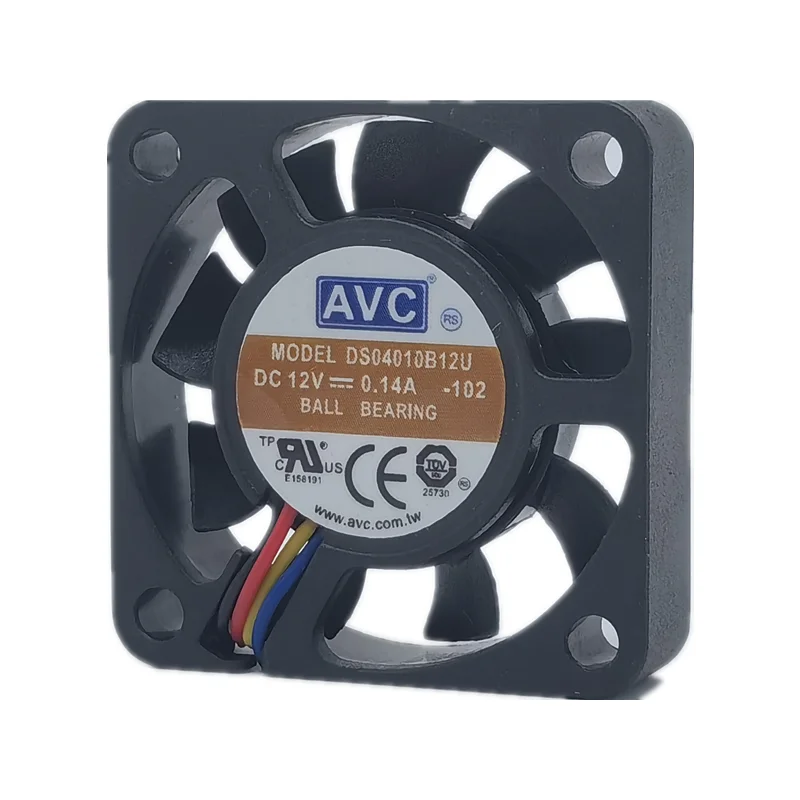 New AVC DS04010B12U DC12V 0.14a 4010 4cm 4 wire PWM speed regulating chassis cooling fan