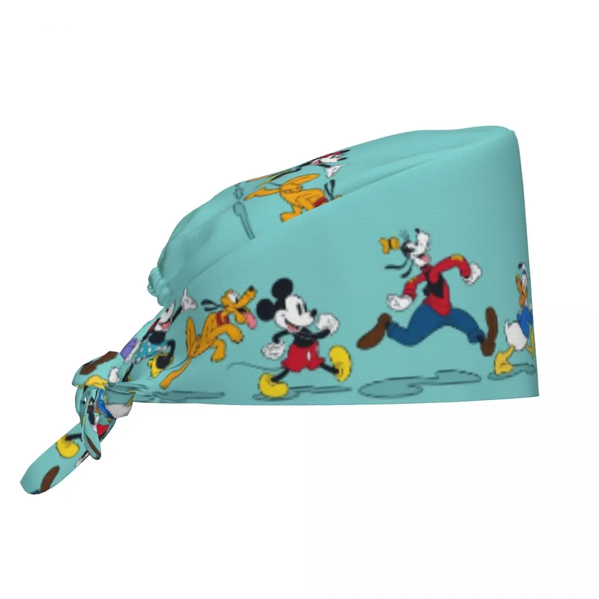

Custom Adjustable Cartoon Mickey Mouse Anime Working Hat Men Women Scrub Caps Scrub Nursing Doctor Surgeon Cap for Chef
