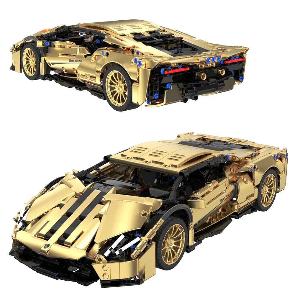 1: 14 Lamborghini Creative Series Racing Model Building Blocks Moc Expert Sports Car Toys Adult Birthday Gift Assembly Toys