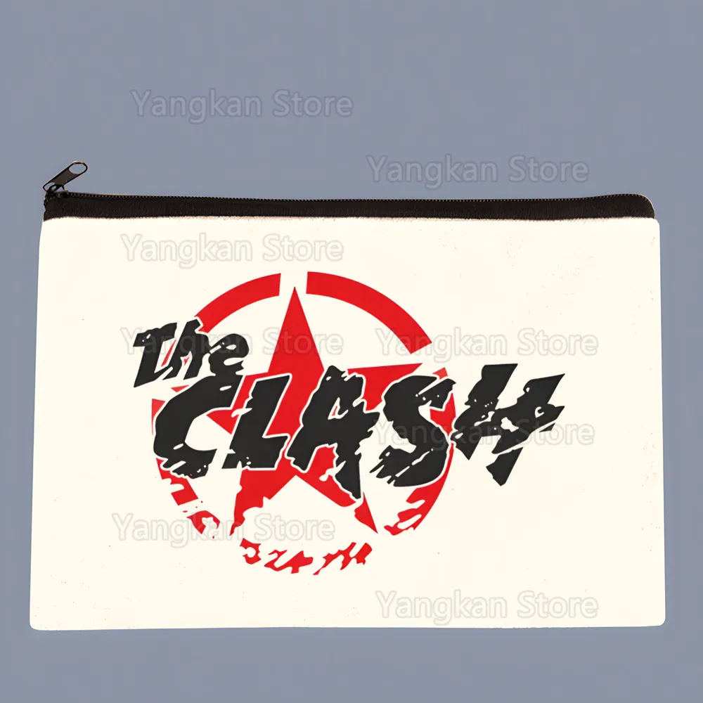 

Сумка-косметичка The Clash: модная холщовая сумка для хранения косметики, экологичная женская сумка-кошелек для покупок