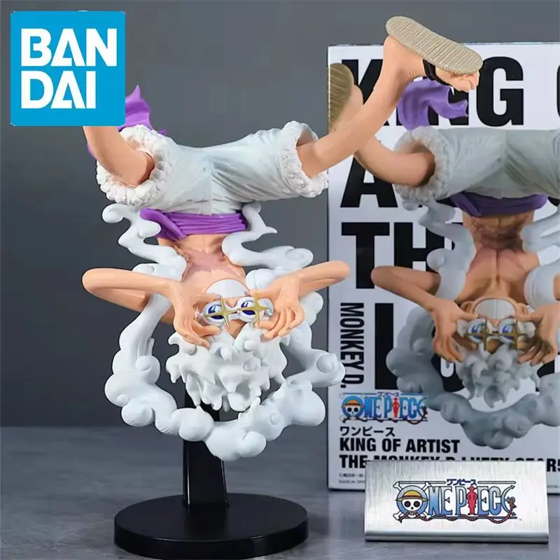 Original Bandai One Piece Figure Banpresto Koa King Of Artist Luffy Gear 5 Action Figurine Anime Genuine Model Toy Ornament Gift