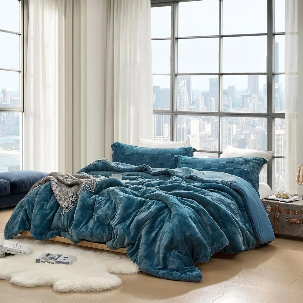 

Роскошный комплект одеял размера «queen» в индийском цвете «бирюза» для глубокого сна