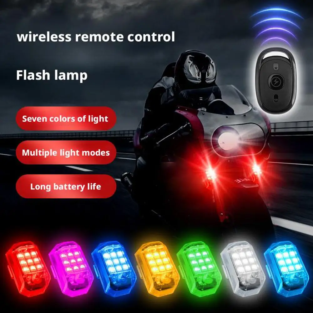 

Car Flashing Light Electric Motorcycle Night Remote Induction Light Anti End Rear Warning Light Wiring Free Collision Contr M8P5