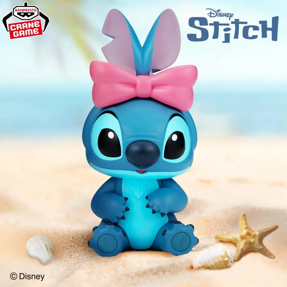 Original Genuine Banpresto Lilo&stitch Ribbon Stitch Angel Figure Anime Collectible