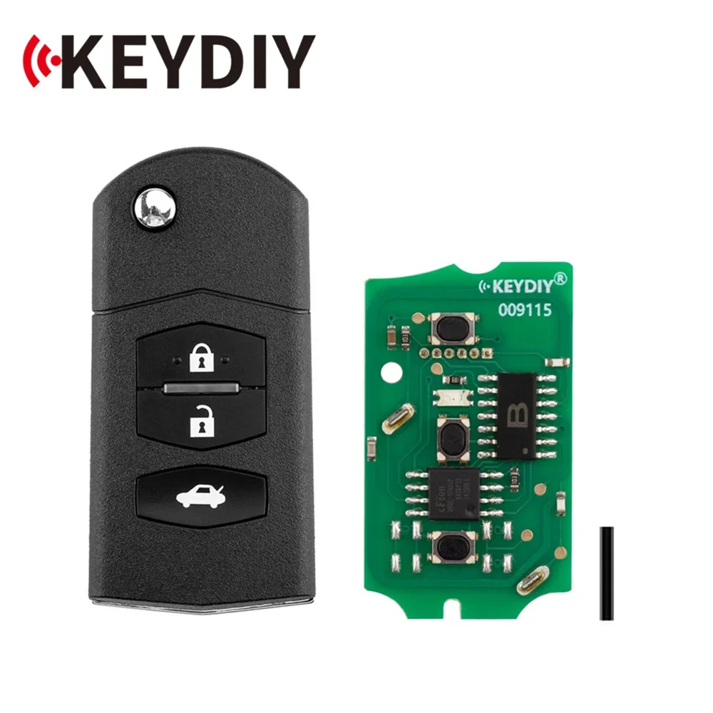 

KEYDIY KD B14-3 3 Buttons Universal Flip Remote Key for Mazda Type