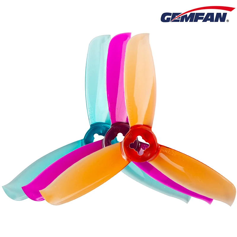 GEMFAN 3028 Indoor And Outdoor Freestyle 3-Blade Propeller 3 Inch Propeller FPV (Set of 4)