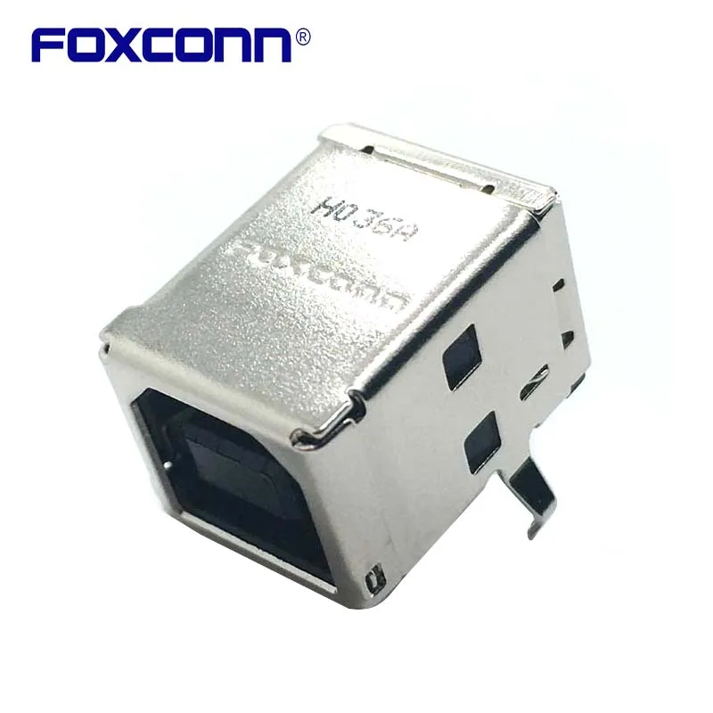 Foxconn UC11123-11KA-4F USB B Matrixes 90 Degree Bend Foot D Type 4P Print socket