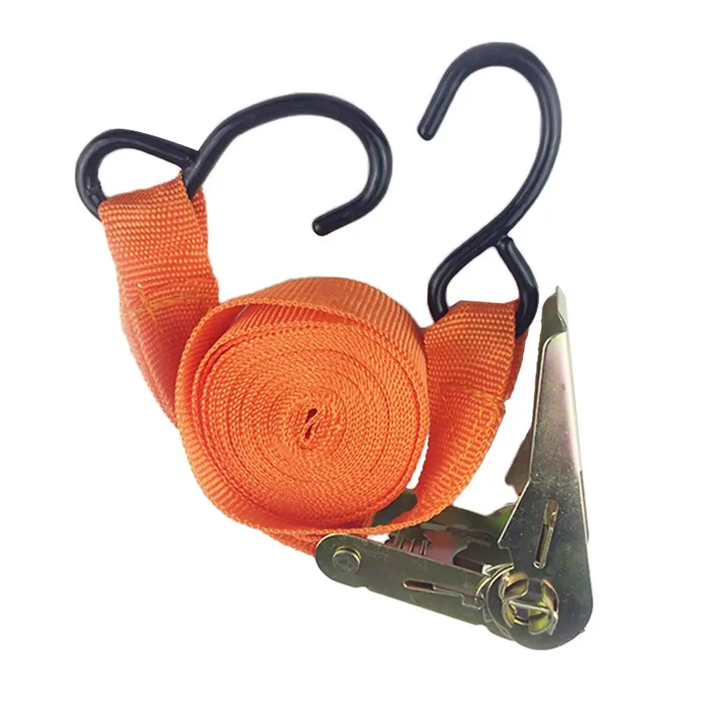 Universal Nylon Tie Down Cargo Strap with Fast Closure Buckle Load Fastening Tool for Vehicle Bike Kayak Transport