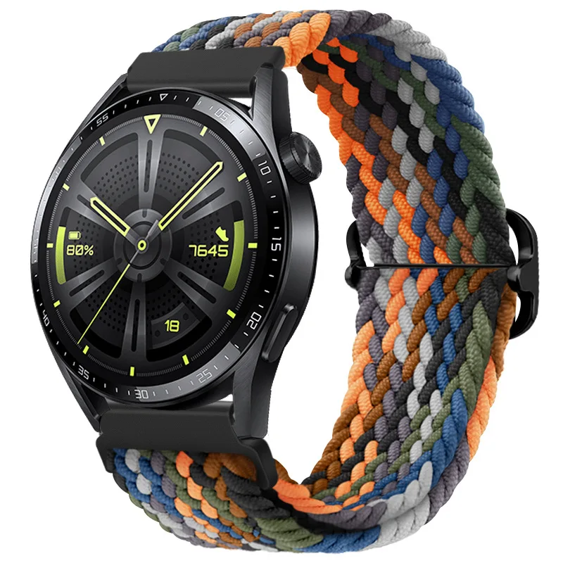 18mm 20mm 22mm Geflochtene Armbänder für Samsung Galaxy 7 6 5 Pro 4 & 6 Classic Active 2 47mm 46mm Schnellwechsel-Armbänder