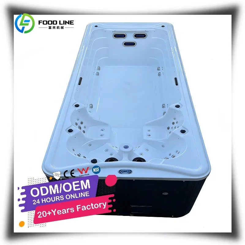Customized Spa Swim Pool 5.8-8m Training Hot Tube Outdoor Endless Pool Hydromassage Bathtubs Water Circulatory System