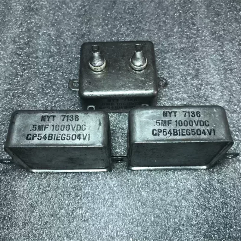 Antique American NYT 0.5UF 1000V generation 0.47UF copper shell gallbladder coupling oil immersed capacitor