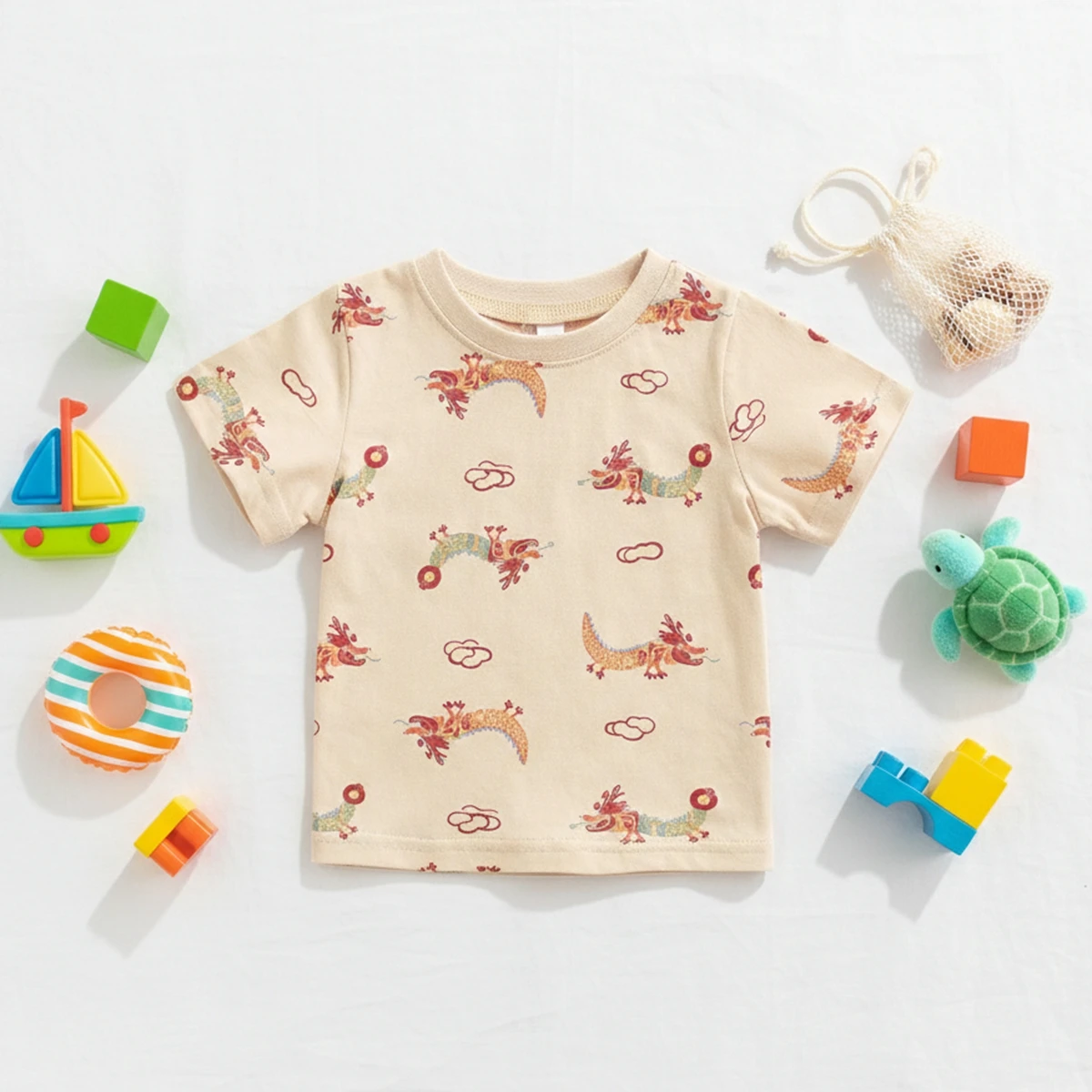 Casual Infants Clothing Kids Boys Girls Animals Printing T-s