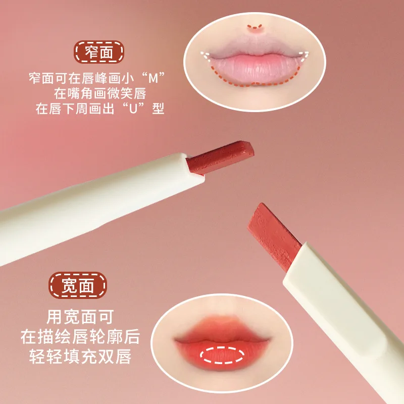 細かく彫られたリップライナーの輪郭リップの形を保持メイクアップを発色させ滑らかにソフトミスト