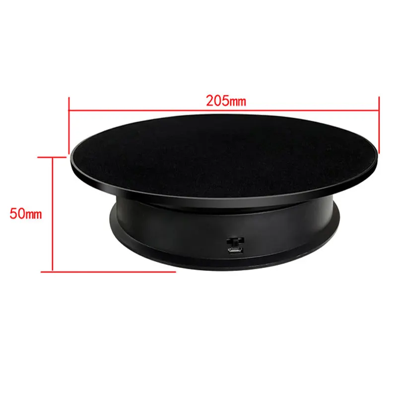 Electric Rotating Mirror Display Stand 2 Speeds Maximum Weight 3kg 360 Degree Whirling Platform Photography Video Shooting Props