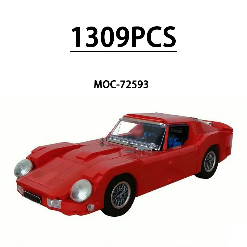 MOC-72593 Building Blocks Super Sports Car Racing Car Model with 1309Pieces Fun Birthday Toy Holiday Christmas and New Year Gift