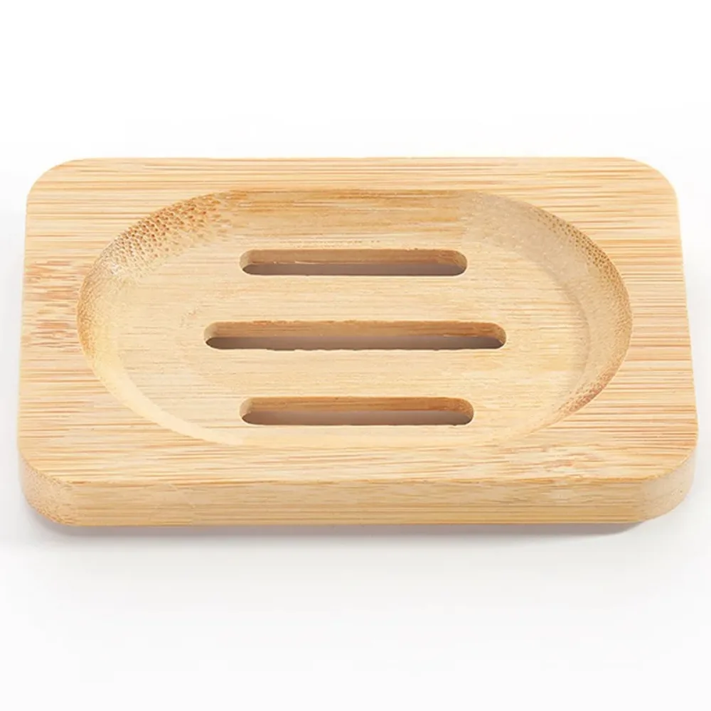 New Wooden Soap Box New Retro Soap Holder Durable Fashion Wooden Bamboo Charcoal Soap Holder Household Bathroom Accessories