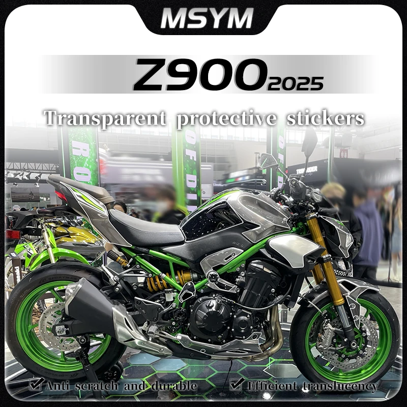 

Transparent sticker at the fuel tank invisible car cover body film waterproof accessories For Kawasaki Z900 Z 900 z900 2025