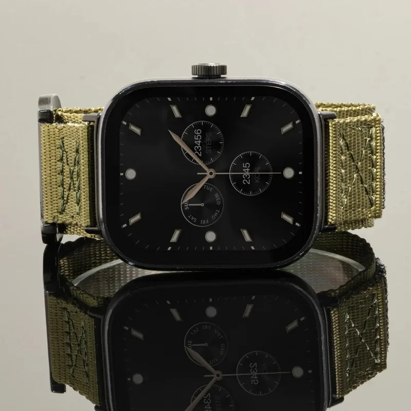 حزام نايلون تكتيكي لساعة Xiaomi Redmi 6/5/4 سوار رياضي لـ Miband 9/8 pro سوار بديل مرن قابل للتنفس