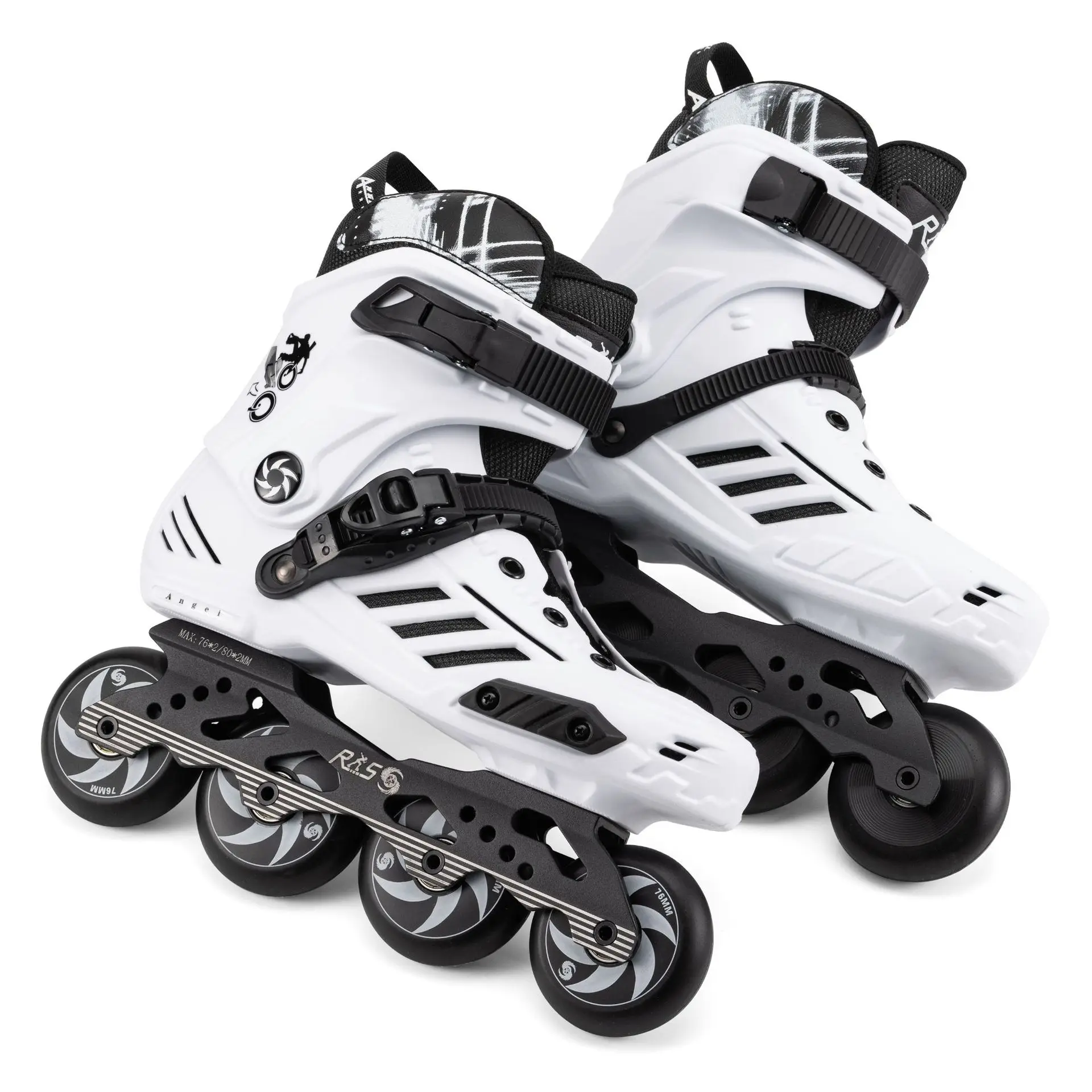 Adultos e Jovens Profissionais de Lazer Patins, Tamanho 36-45 46, Patins Inline, Patinação em Rocha, Vermelho, Branco, Preto