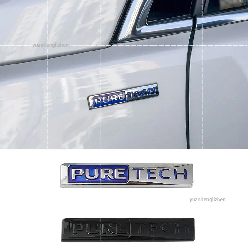 380 THP 350 THP PURETECH labels car stickers for Peugeot new style refit 380THP 350THP PURETECH rear tail trunk badge side logo