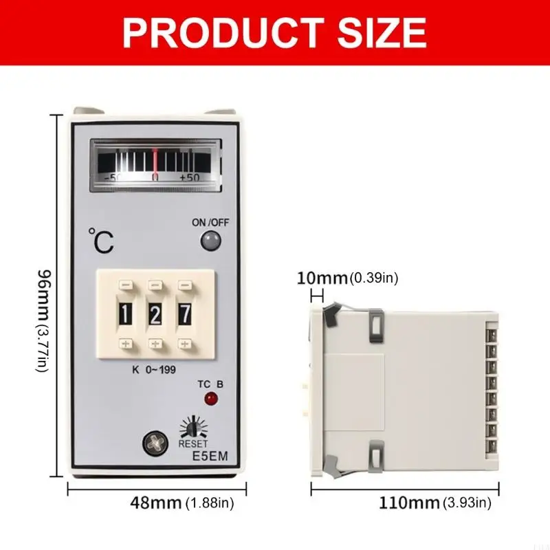 High Accuracy Digital Display Temperature Controller with K Type Sensors & Relays Output for Injection Molding Machines
