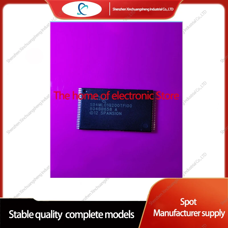 

5PCS S34ML01G200TFI000 TSOP48 FLASH - NAND Memory IC 1Gbit Parallel 48-TSOP