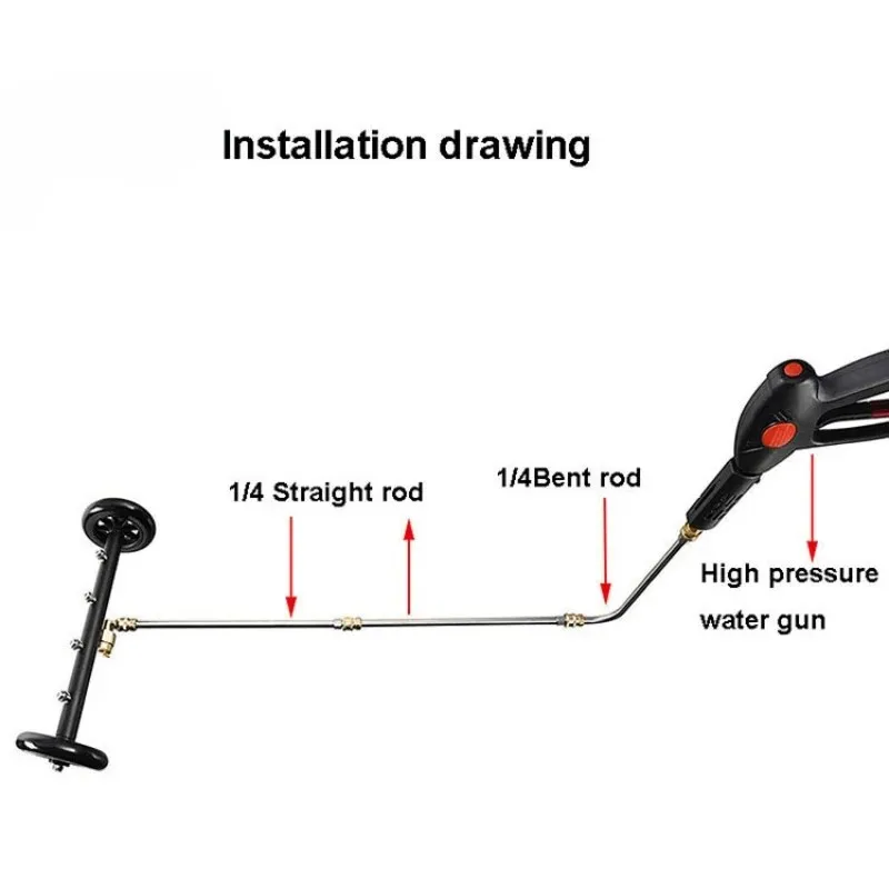 4000 PSI Surface High Pressure Washer Car Undercarriage Cleaner Chassis Under Washer For Car pressure washer Limpieza del chasis