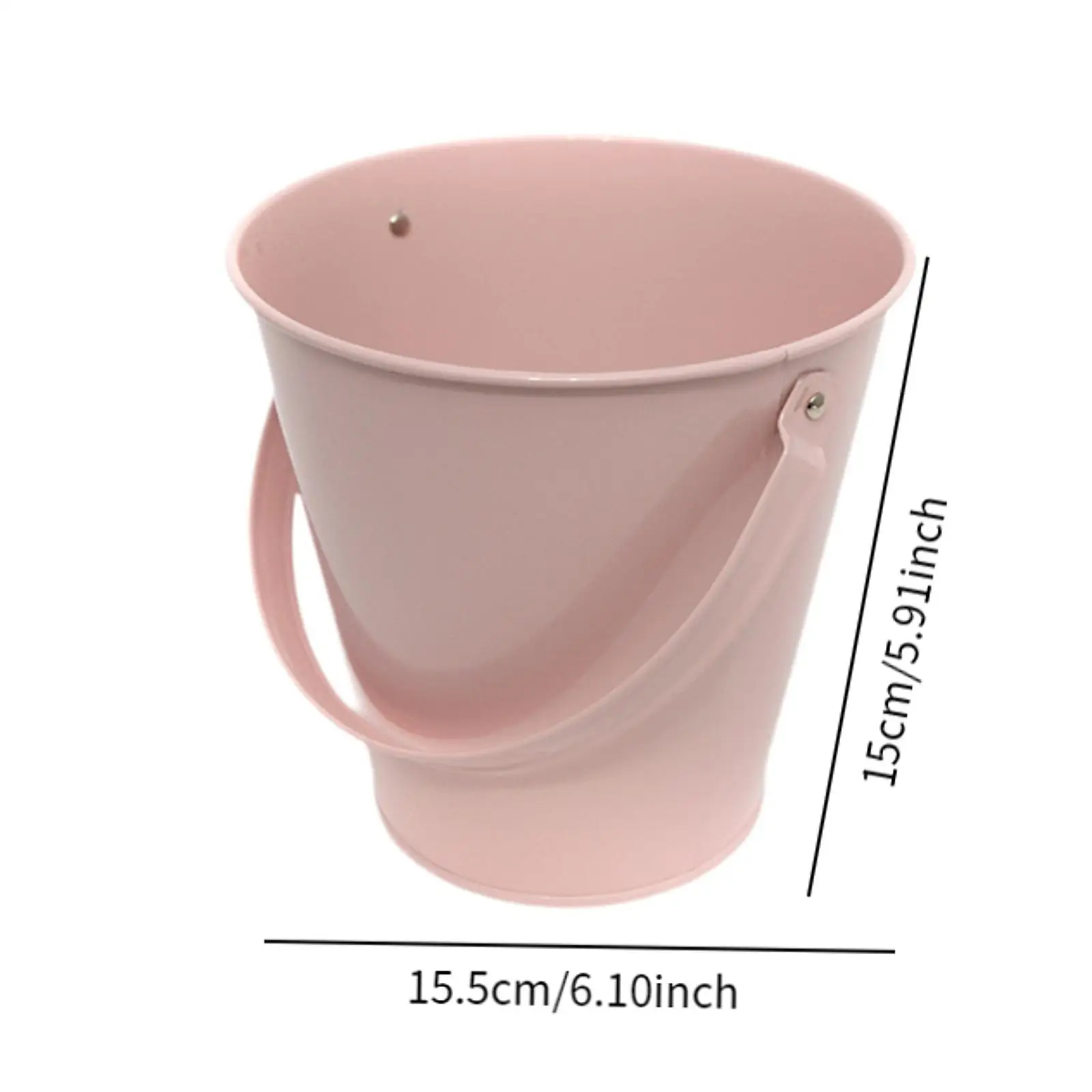 Metalen emmer met handvat Draagbare tuinieren Bloemenemmer Compact fantasiespel