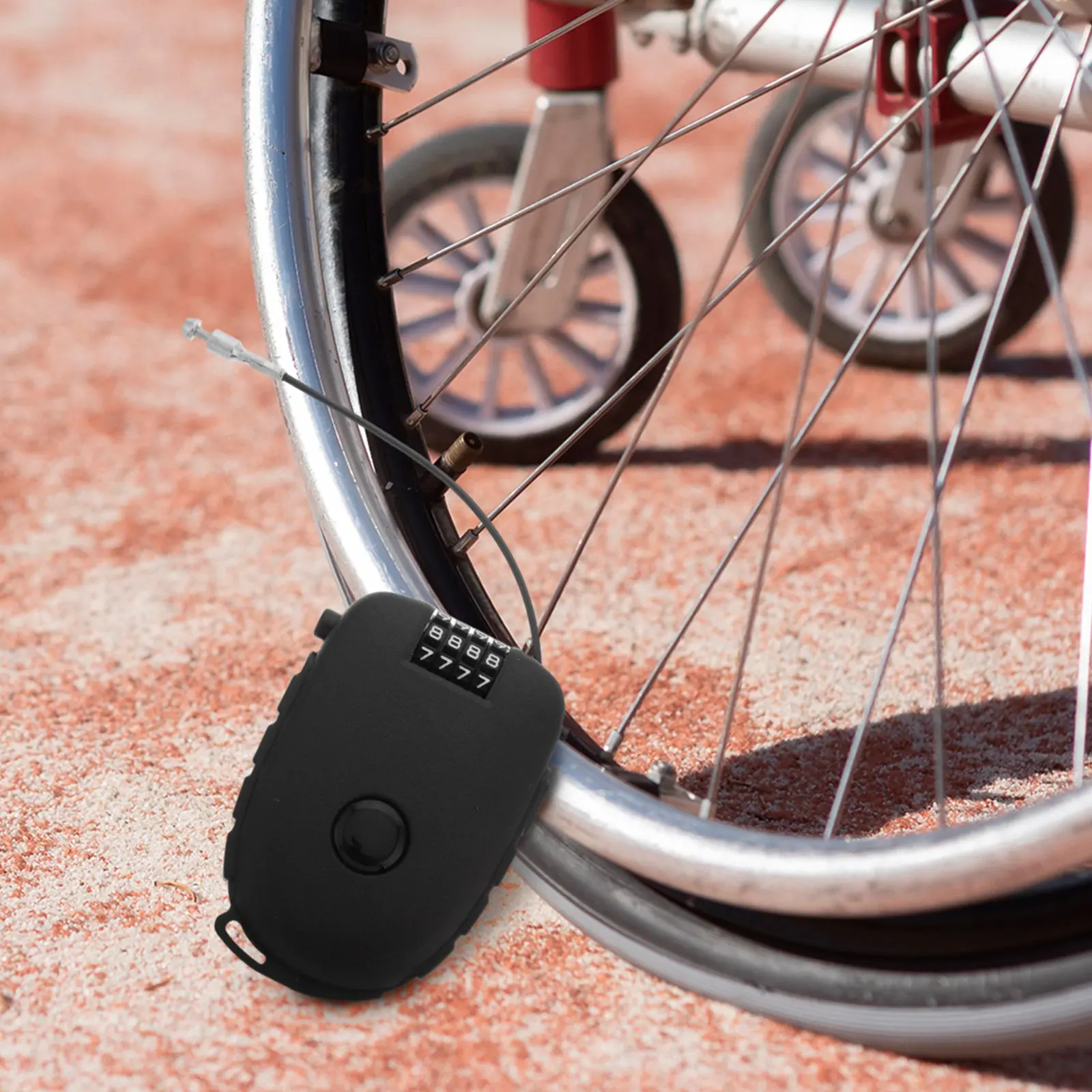Universal Motorcycle Lock Anti-theft Password Security Halloween Christmas Anti Theft Cable Lock Bike Lock Cable Cable Bike Lock