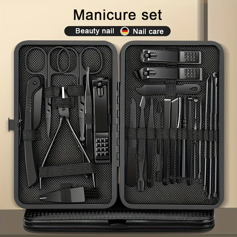 8/15/24 pcs Manicure Cutters Nail Clipper Set Household Stainless Steel Ear Spoon Pedicure Scissors Tool For Beauty