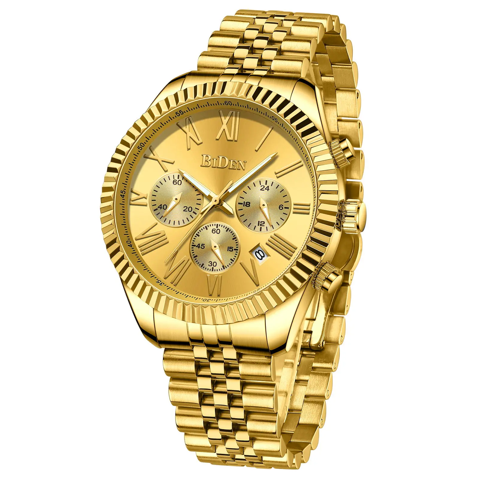 

BIDEN Men's luxury business watch,fashionable high-end multifunctional quartz watch,waterproof date,men's gift Reloj para hombre