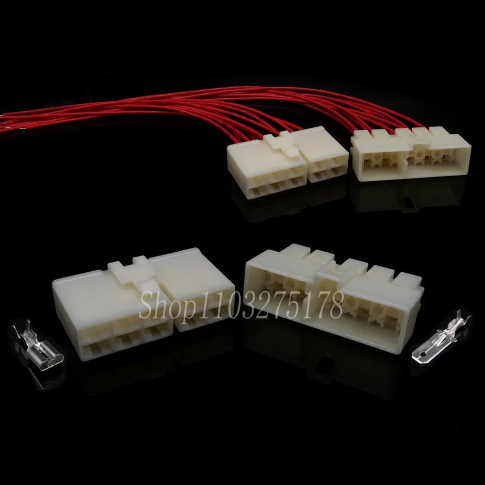 1 Set 10 Pin Wiring Harness Housing Connector Car Engine Socket ABS Motorcycle Electric Plug