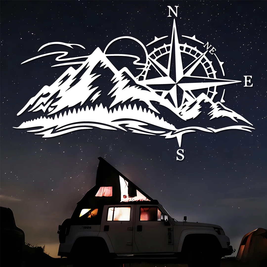 Evening Breeze Compass Peak Creative&Funny Stickers for Cartoon Fans&Lover, High Quality for Car Trucks Motorcycles & Laptops