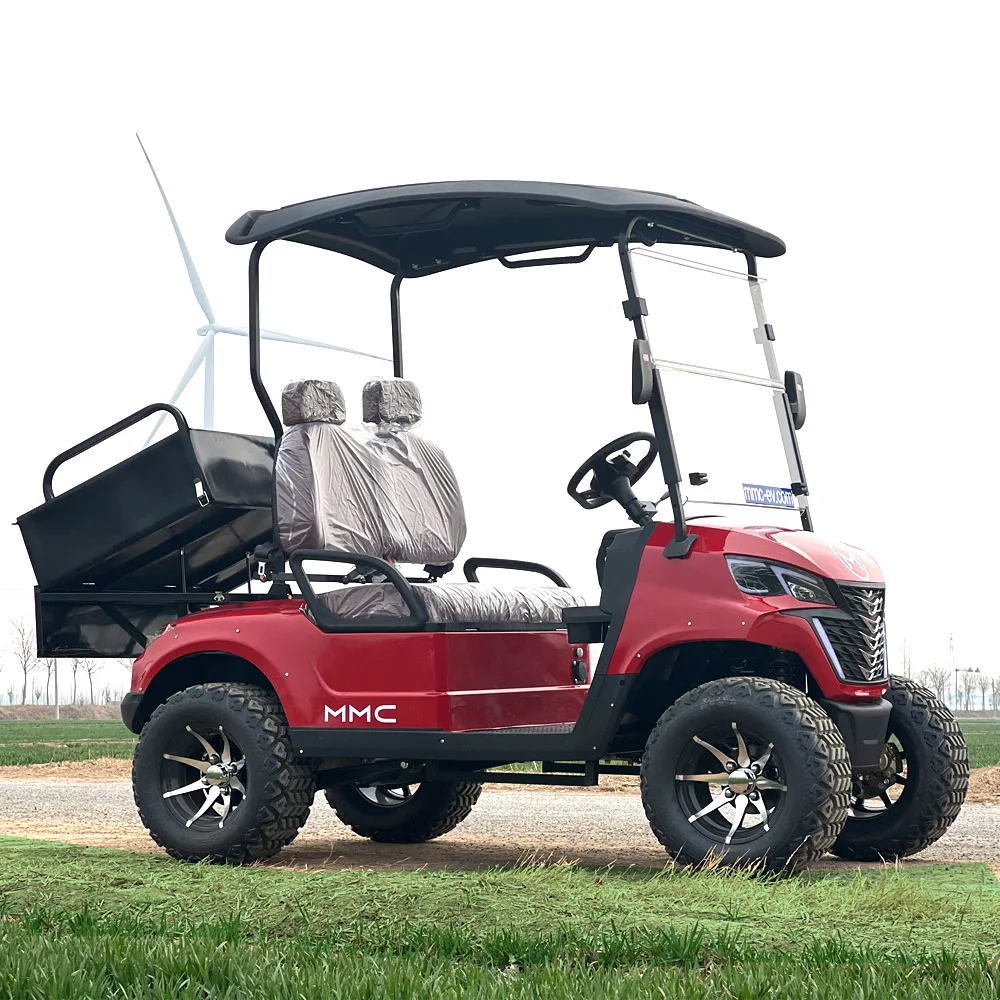 2024 Newest 72V Electric Golf Cart 3500w Motor Power High Speed Golf Cart 2 Seats Off-Road Golf Cart Rear Cargo Box