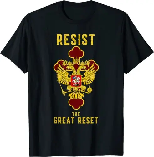 Russian Eagle Russia Resist the Great Reset Best T-Shirt S-3XL